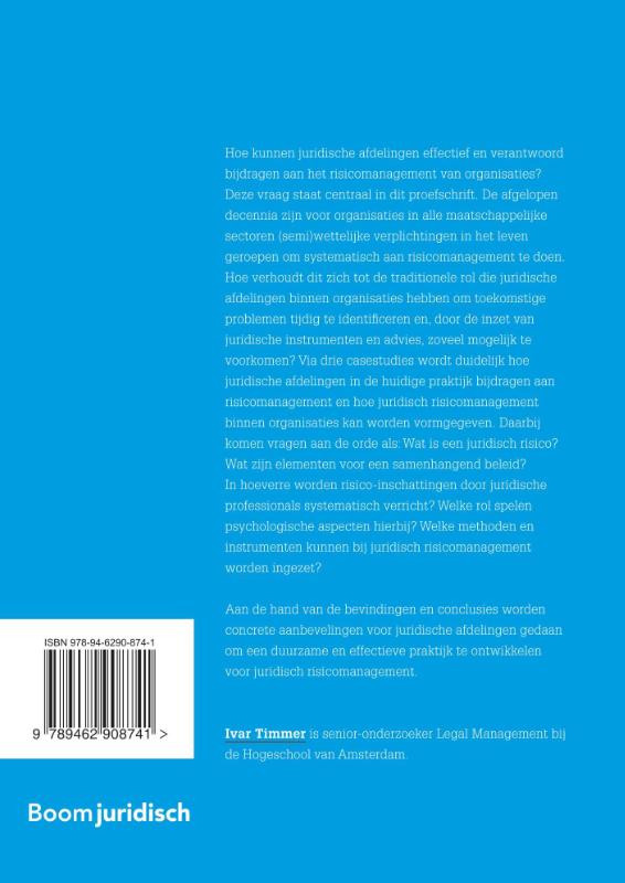 Achterkant van Juridisch risicomanagement