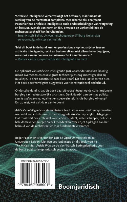 Achterkant van Artificiële intelligentie en de rechtsstaat