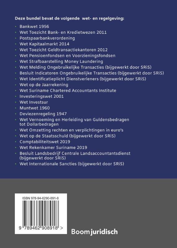 Achterkant van Financiële wet- en regelgeving