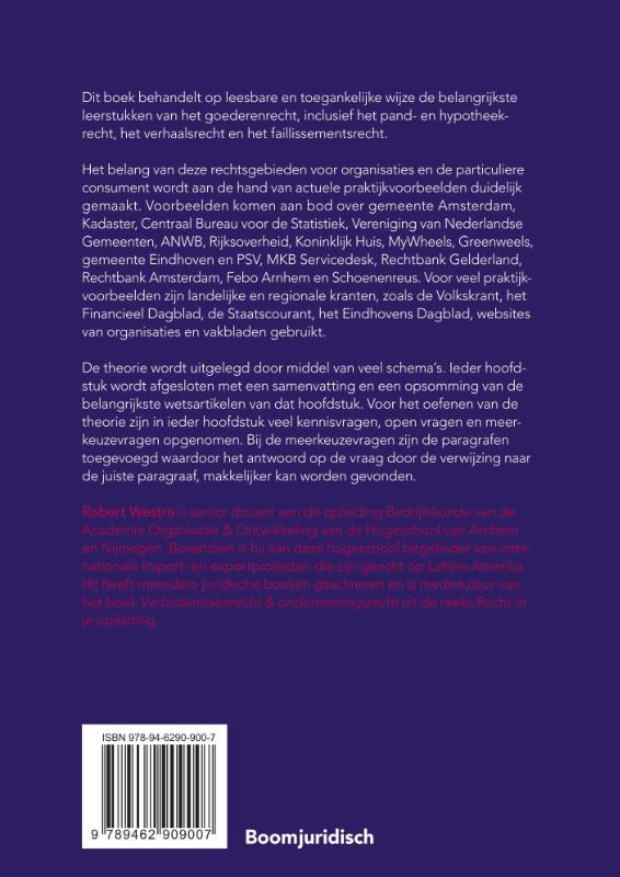 Achterkant van Goederenrecht