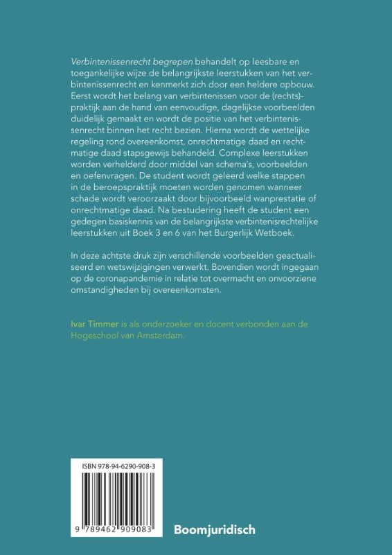 Achterkant van Verbintenissenrecht begrepen