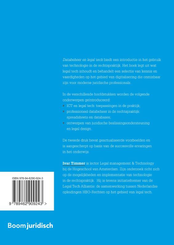 Achterkant van Databeheer en legal tech