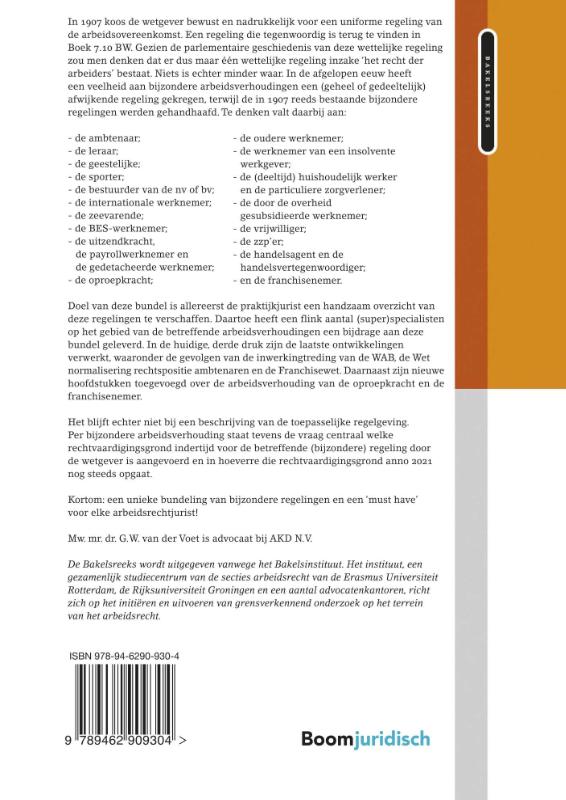 Achterkant van Arbeidsrechtelijke themata – Bijzondere arbeidsverhoudingen