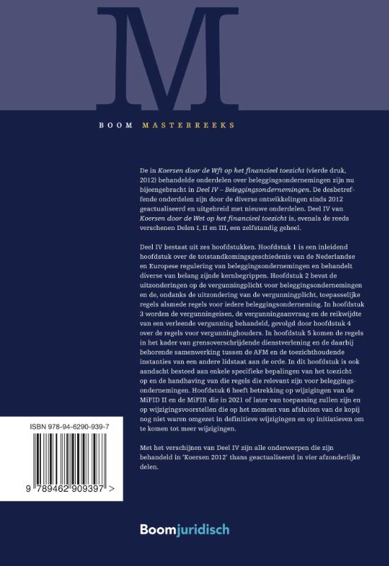 Achterkant van deel IV Beleggingsondernemingen