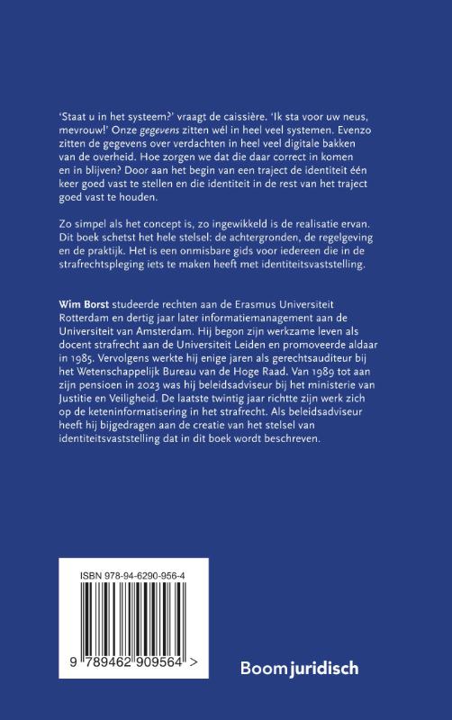 Achterkant van De verdachte in de bak