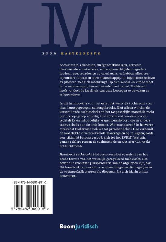 Achterkant van Handboek tuchtrecht