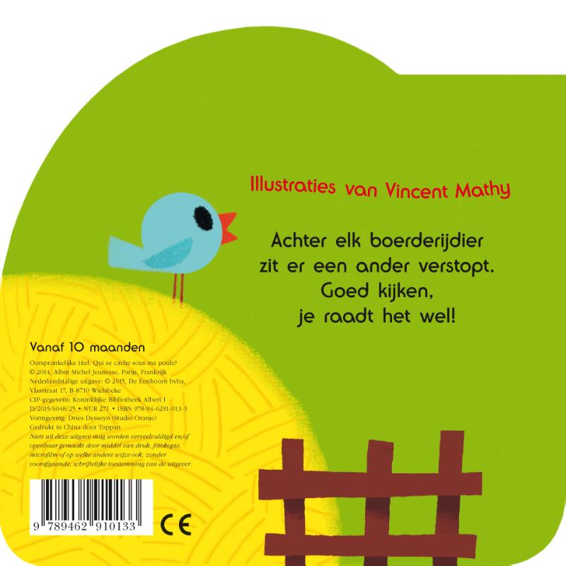 Achterkant van Wie verstopt zich achter mijn kip?