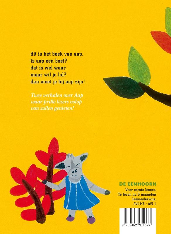 Achterkant van Het boek van aap