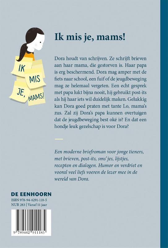 Achterkant van Ik mis je, mams!