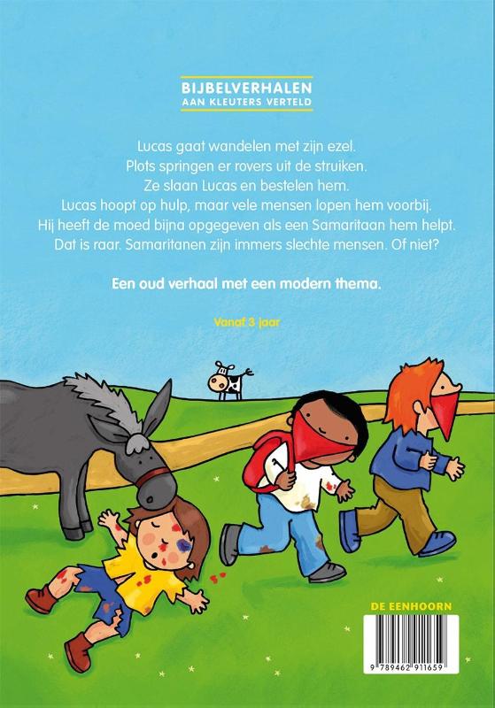 Achterkant van Het verhaal van de Samaritaan