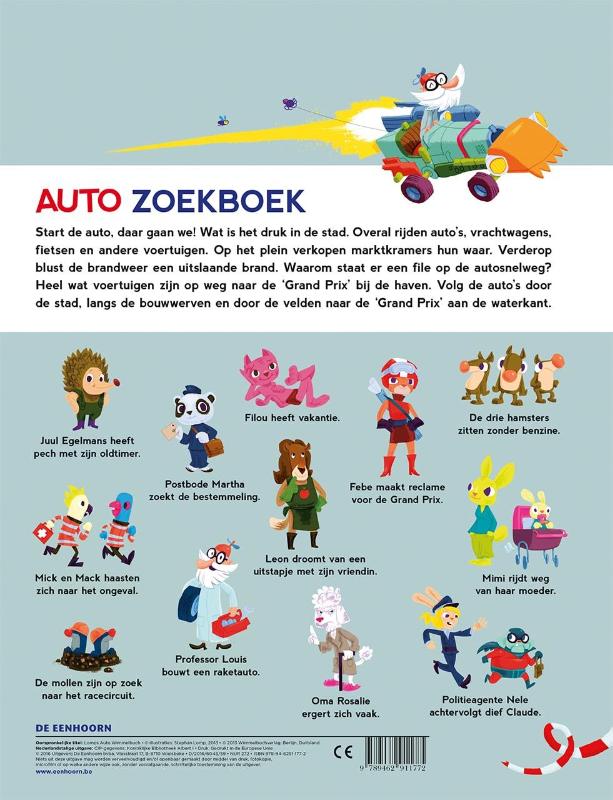 Achterkant van Auto zoekboek