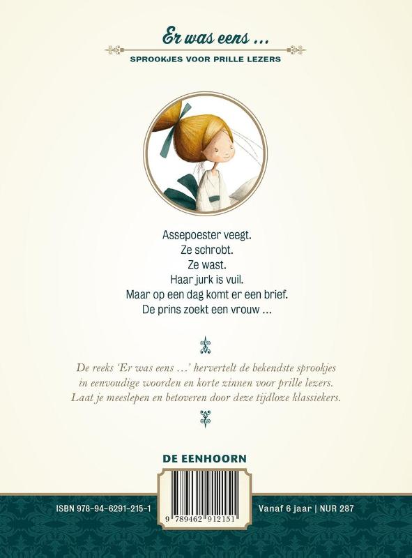 Achterkant van Er was eens... Assepoester