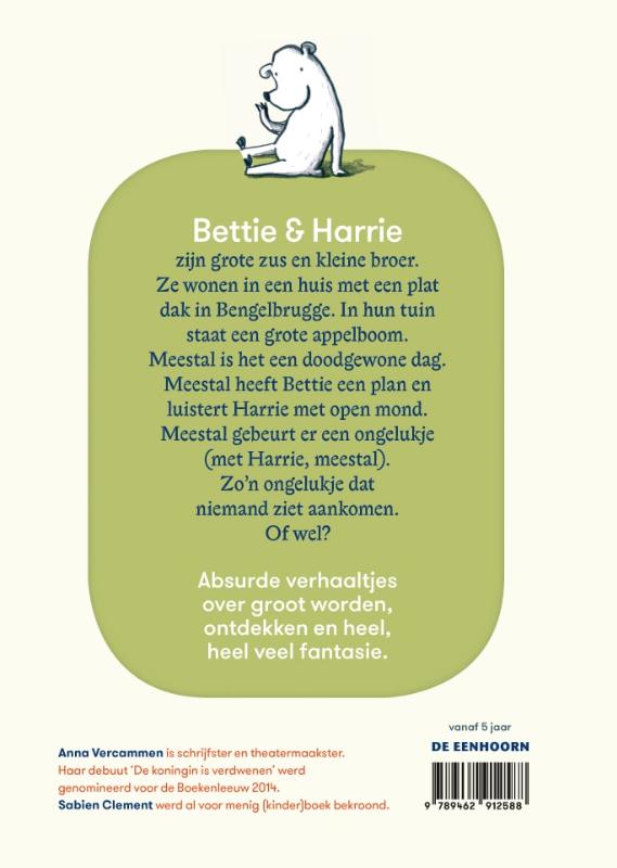 Achterkant van Bettie & Harrie in 13 ongelukjes