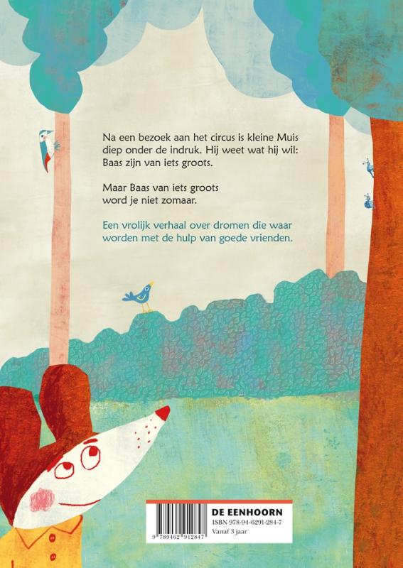 Achterkant van Baas van iets groots