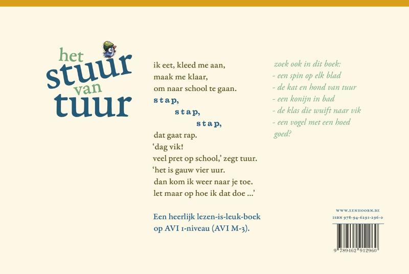 Achterkant van het stuur van tuur