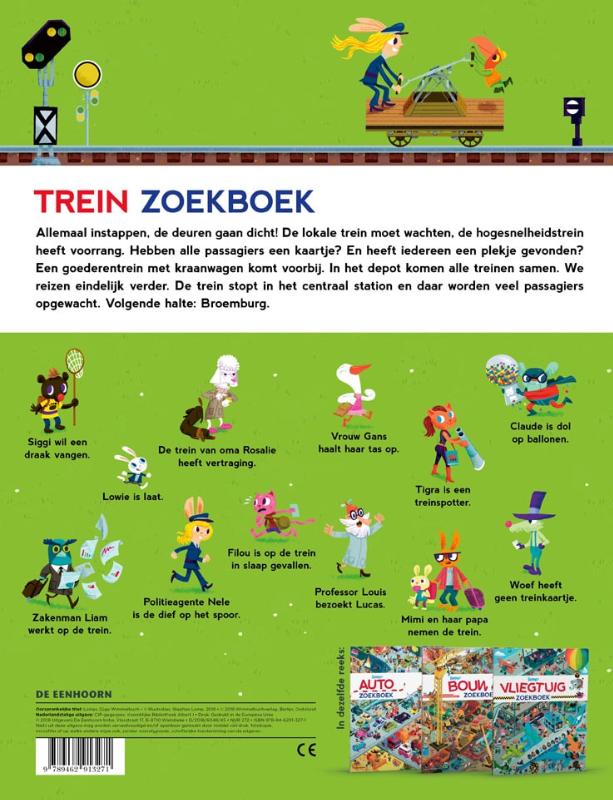 Achterkant van Trein zoekboek