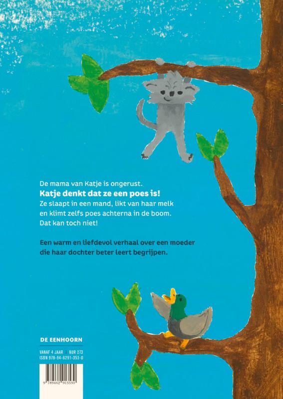 Achterkant van Het meisje dat dacht dat ze een katje was