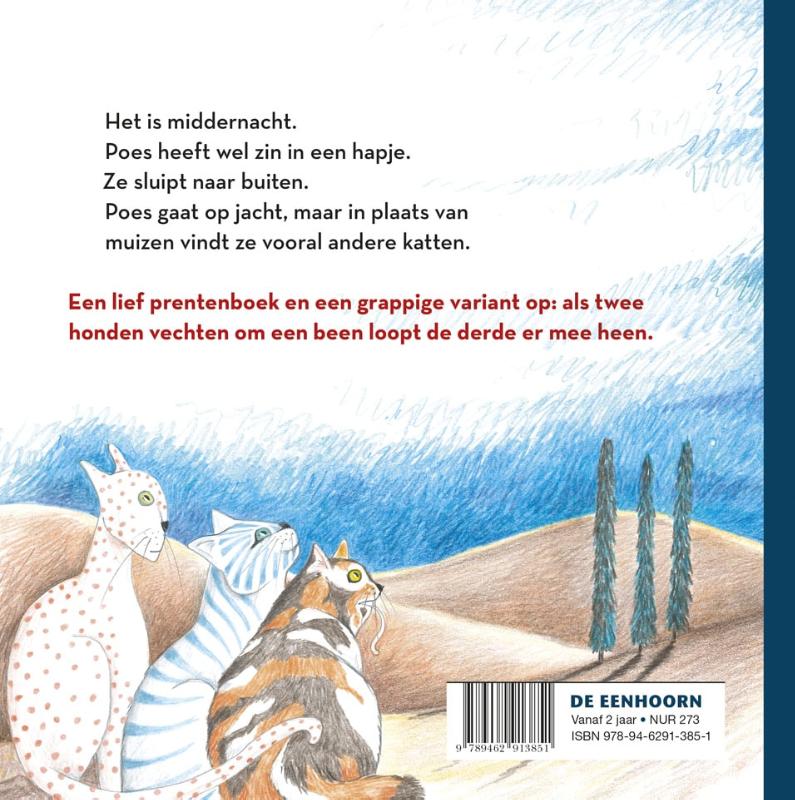 Achterkant van Poes gaat op jacht
