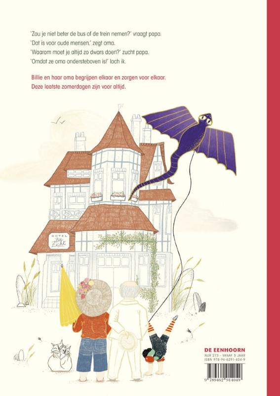 Achterkant van Oma ondersteboven