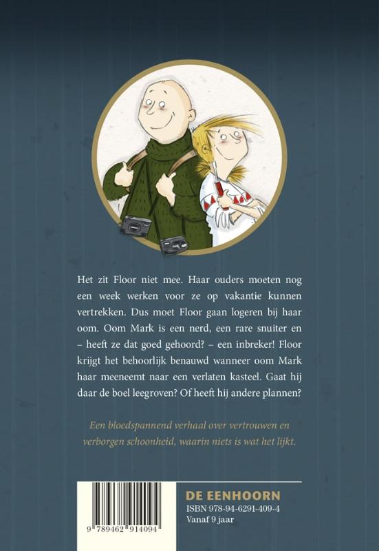 Achterkant van Help! Mijn oom is een inbreker en dat kostte me bijna het leven