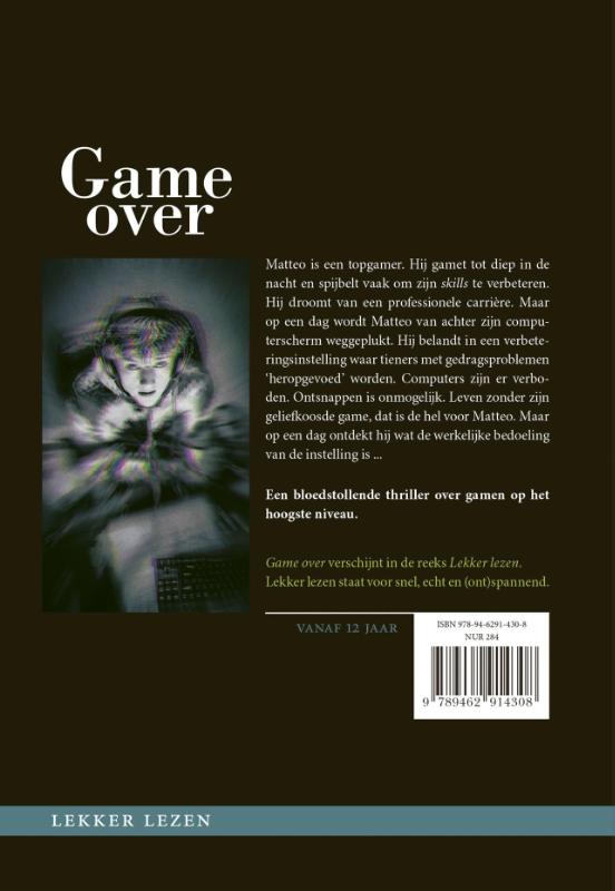 Achterkant van Game over