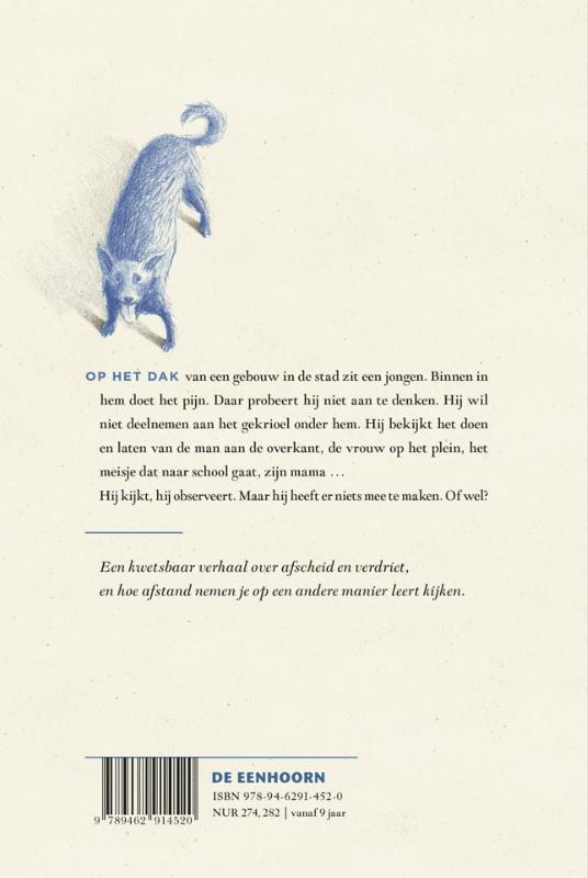 Achterkant van De jongen op het dak