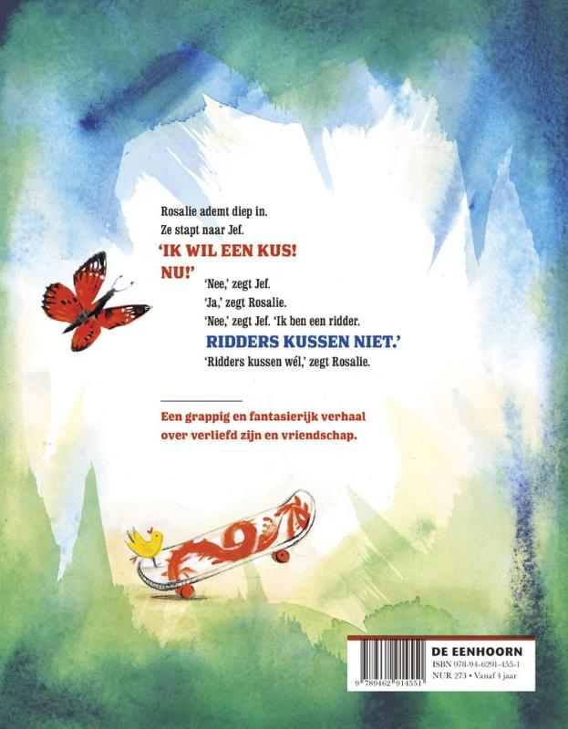 Achterkant van Ridders kussen niet