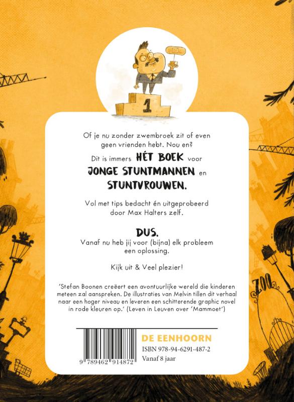 Achterkant van Max Halters