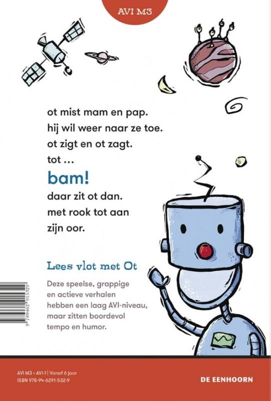 Achterkant van Hup Ot, hup!