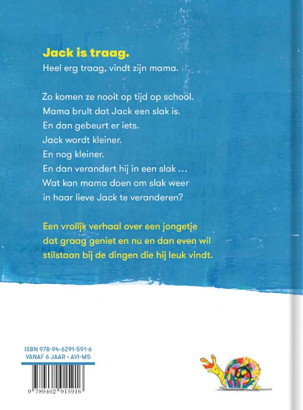 Achterkant van Jack de slak