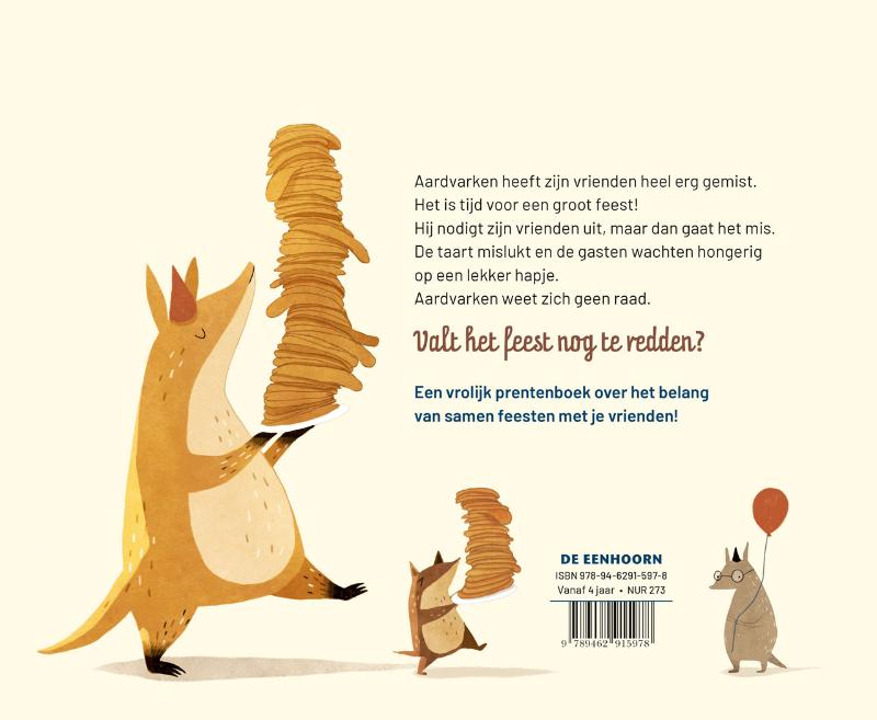 Achterkant van Het pannenkoekenfeest