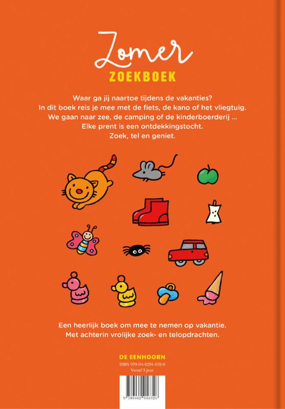Achterkant van Zomer zoekboek