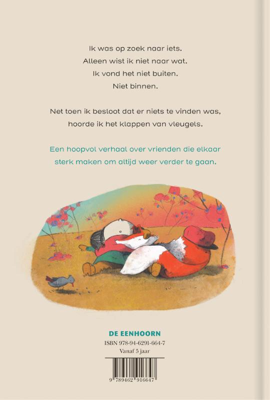 Achterkant van Vos, vogel en ik