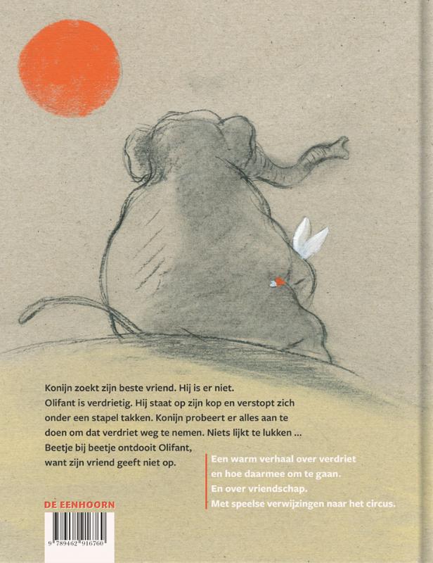 Achterkant van Olifant ondersteboven