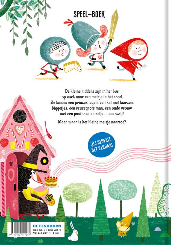 Achterkant van Aandacht, aandacht! Iedereen op sprookjesjacht!