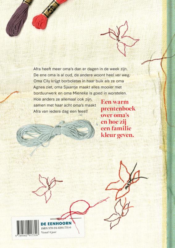 Achterkant van Mijn acht oma's