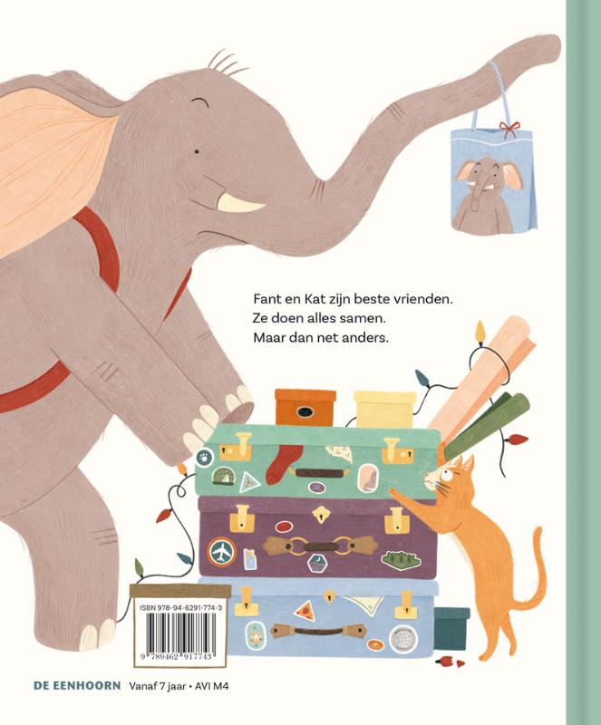 Achterkant van Fant en Kat