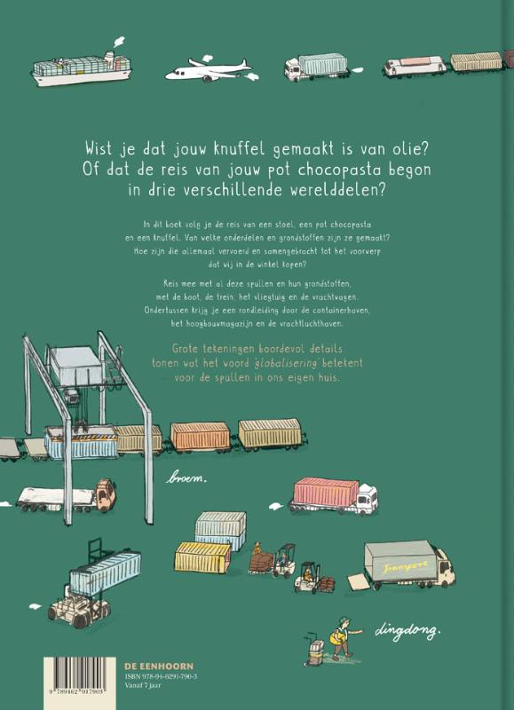 Achterkant van Waar komen onze spullen vandaan?