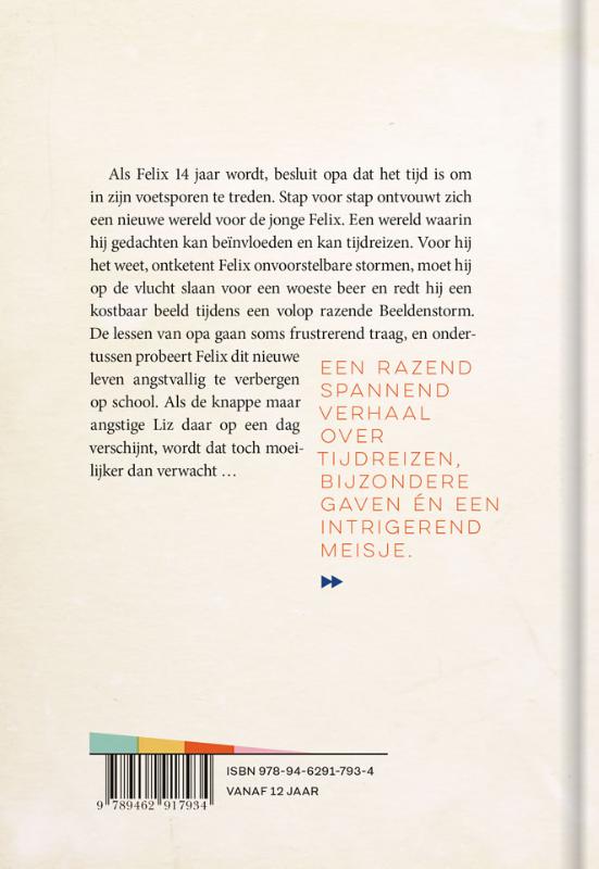 Achterkant van Felix