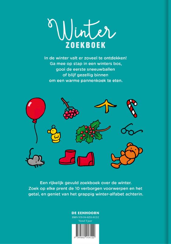 Achterkant van Winter zoekboek