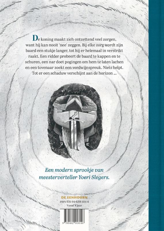 Achterkant van De koning die nooit nee zei