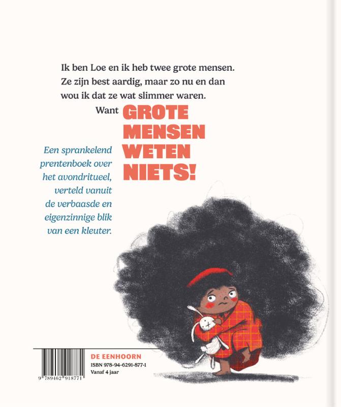Achterkant van Grote mensen weten niets