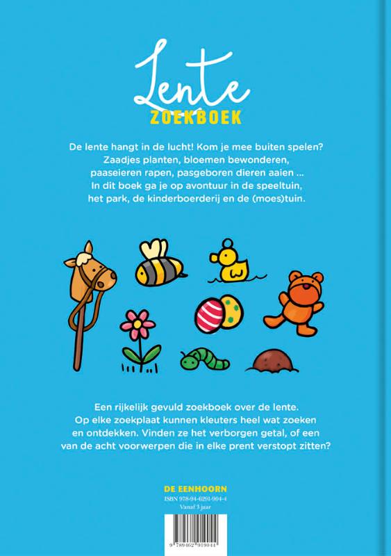 Achterkant van Lente zoekboek