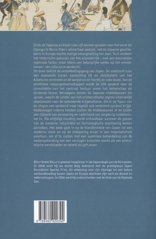 Achterkant van Een geschiedenis van Japan