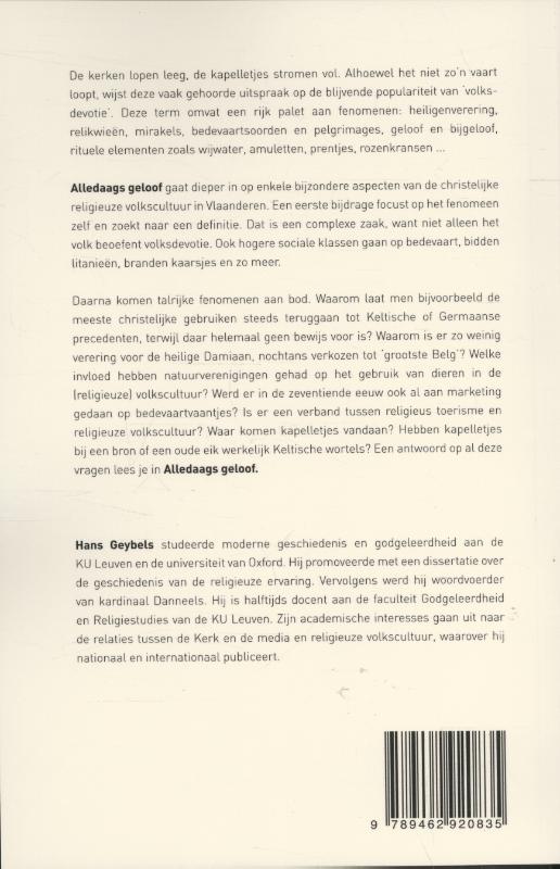 Achterkant van Alledaags geloof