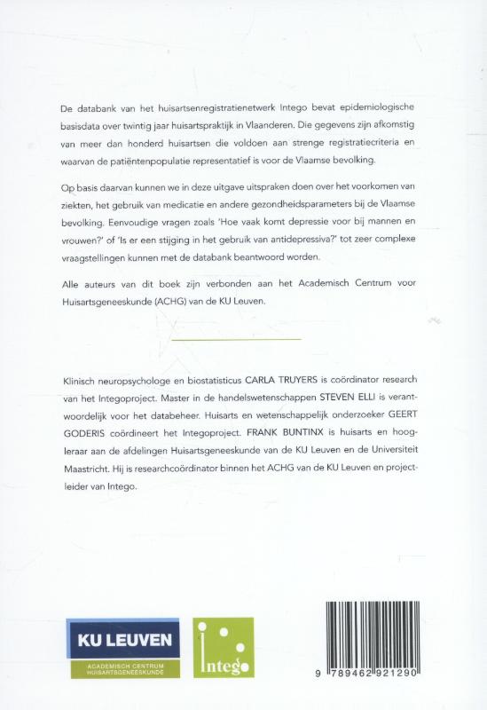 Achterkant van 20 Jaar huisartspraktijk in Vlaanderen (1994-2013)
