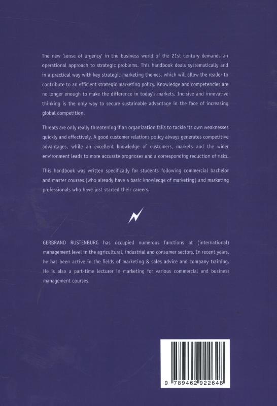 Achterkant van Strategic marketing