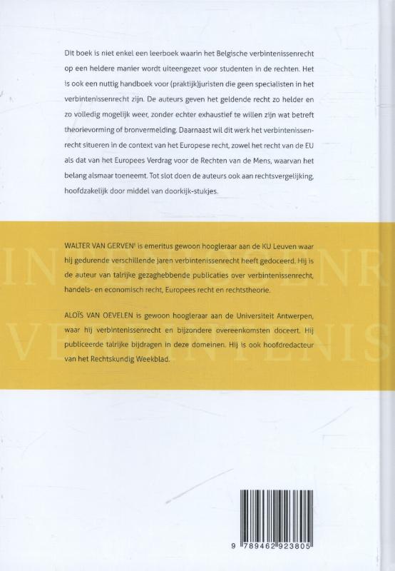 Achterkant van Verbintenissenrecht