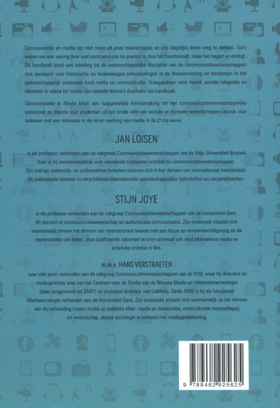 Achterkant van Communicatie & media