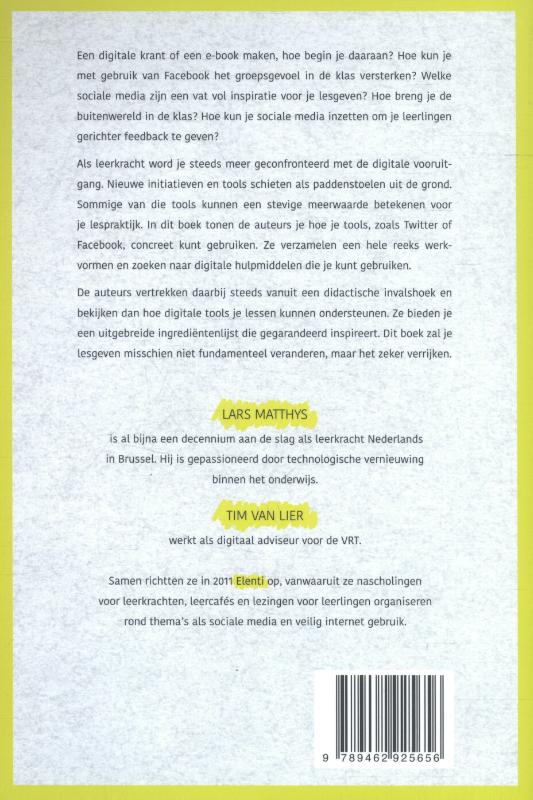 Achterkant van De social teacher